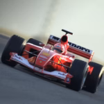 Michael Schumacher drives the F2001