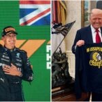 Is George Russell a Donald Trump supporter? (Images from @georgerussell63 and @realdonaldtrump on Instagram)