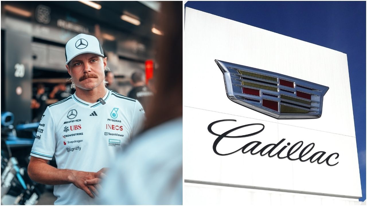 Valtteri Bottas teases Cadillac seat (Images from @ValtteriBottas and @F1 on X)
