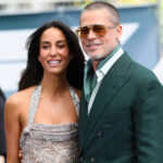 Ines de Ramon and Brad Pitt at the F1 Movie European Premiere.