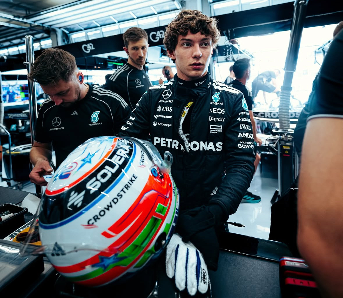 Kimi Antonelli during the Austrian Grand Prix.