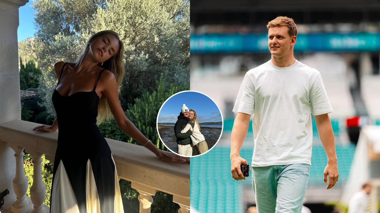 Mick Schumacher and Laila Hasanovic.