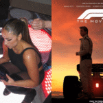 Tate McRae and F1 The Movie poster