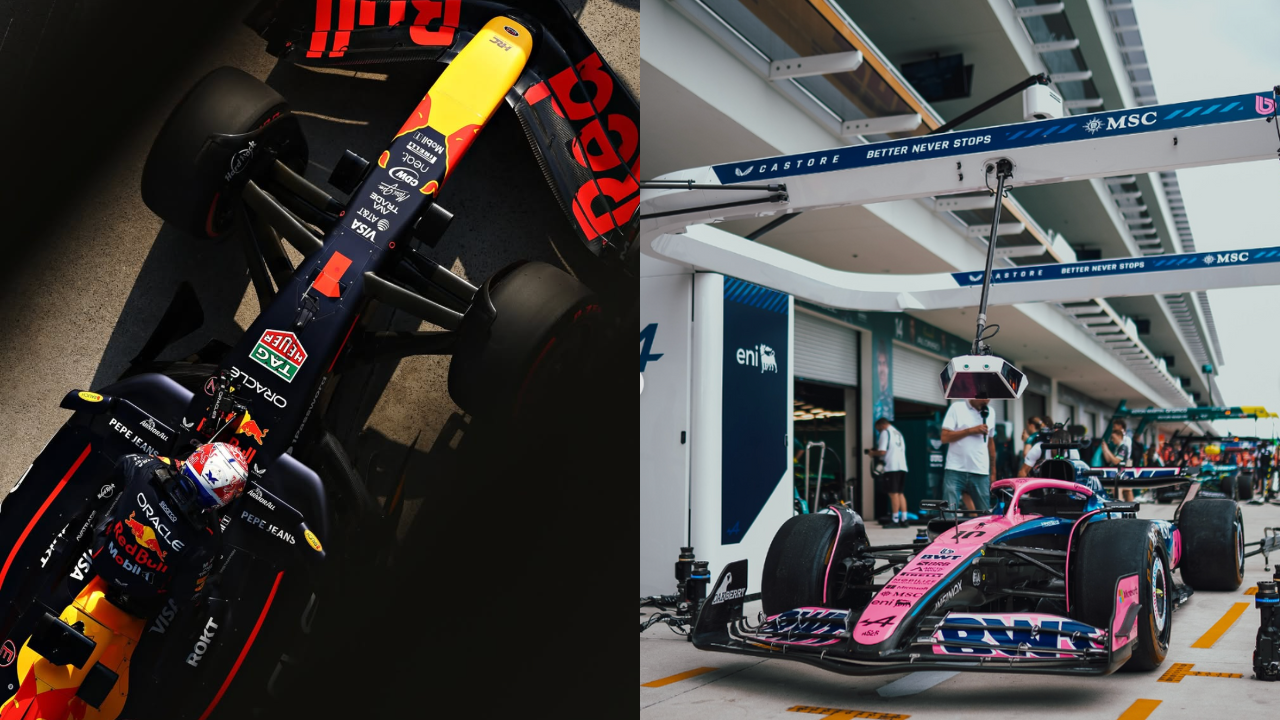 F1 cars