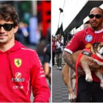 Ferrari's top order reviews their new suspension upgrade (Images from @F1 on X)