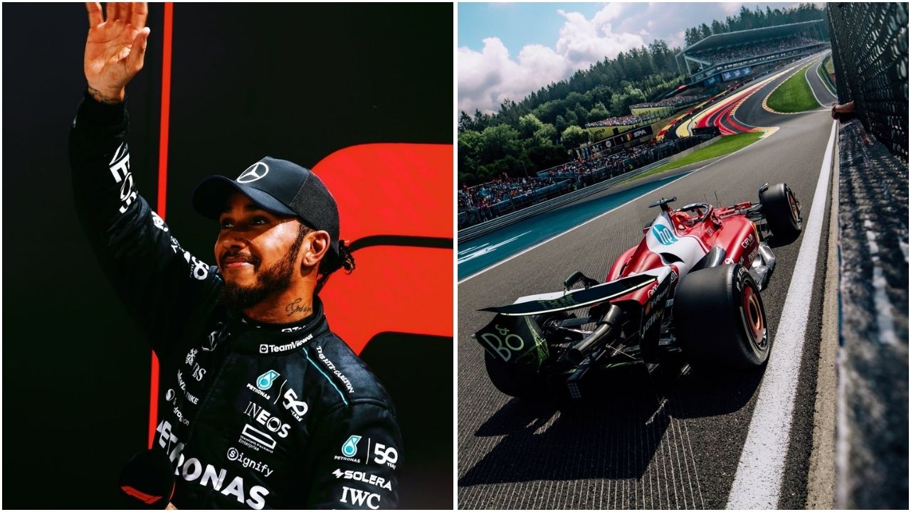 How many times has Lewis Hamilton won the Belgian GP? (Images from @lewishamilton on Instagram and @F1 on X)