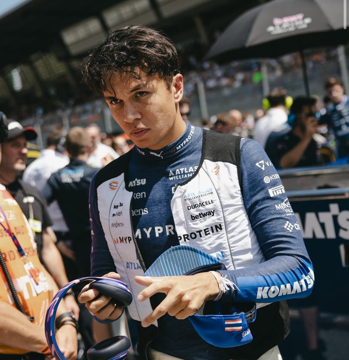 Alex Albon during the Austrian GP.